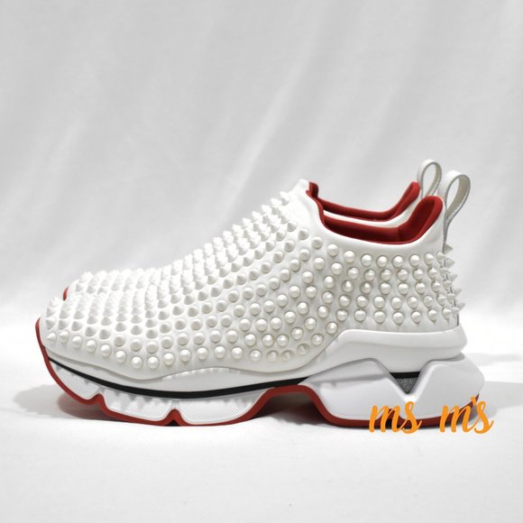 NIB CHRISTIAN LOUBOUTIN SPIKE DONNA FLAT sneaker - Picture 2 of 8